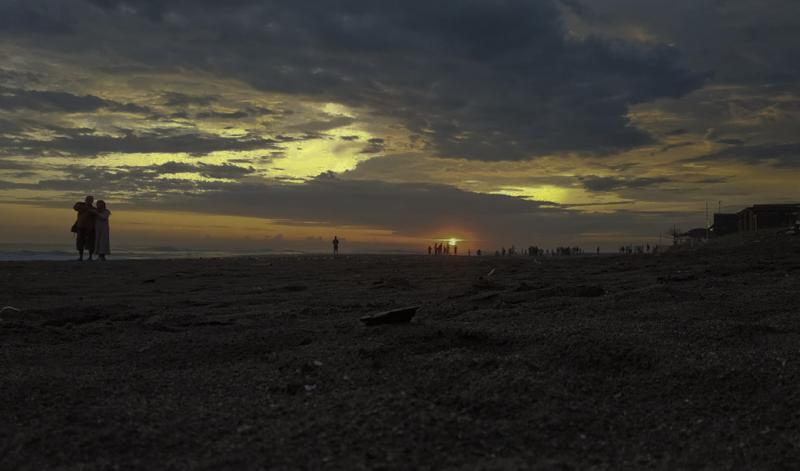 Panorama Sunset di Kampung Turis Pantai Barat Pangandaran